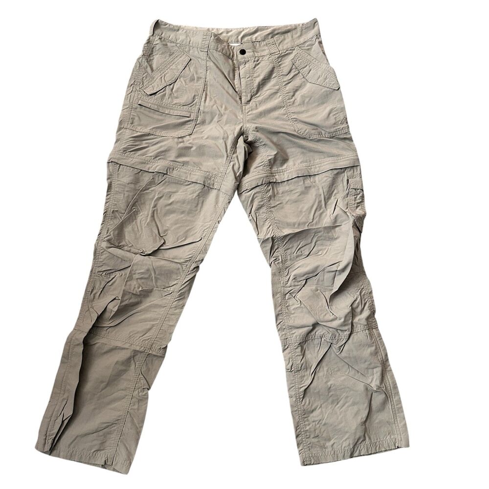 EMS Women's Beige Khaki Nylon Cargo Hiking Pants‎ Size 12R